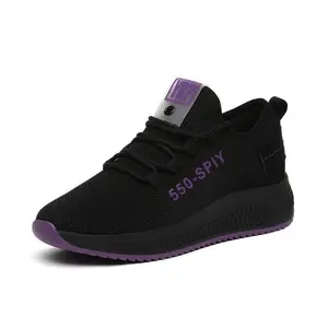 새로운 이상적인 스타일 메쉬 지원 부드러운 통기성 편의 여성 캐주얼 신발 스포츠 운동화 맞춤 디자인 신발