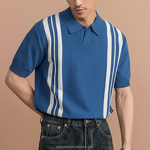 Pull-over <span class=keywords><strong>personnalisé</strong></span> pour hommes, t-shirt <span class=keywords><strong>polo</strong></span> à manches courtes à col rabattu anti-rétrécissement - Product Image 5