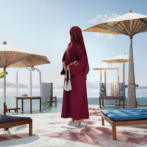 2025 New Fashion Luxury Islamic Clothing Floral Pattern Closed Abaya Nida Dress Long Handcrafted Bowknot Sleeves Summer Elegant - Product Image 3