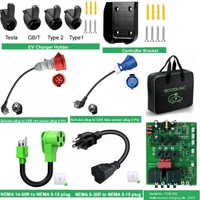 Câble adaptateur CEE bleu 32A Type2 prise de chargeur EV prise CEE femelle 3 pôles vers adaptateur de prise d'alimentation Schuko 2 broches