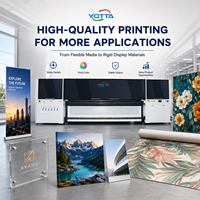 Imprimante jet d'encre UV automatique Yotta H3200 3,2 m, format large, rouleau à rouleau, pour impression de bannières, de vinyles publicitaires, d'étiquettes et de cartes