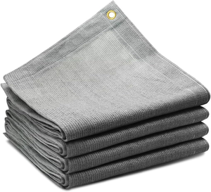 Filet d'ombrage gris en HDPE résistant aux intempéries, toutes usages, personnalisable OEM, toile d'ombrage portable et pliable, taille adaptable pour patio et jardin - Product Image 3