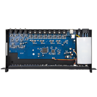 Processeur de sonorisation FIR DSP LA-408 4 entrées 8 sorties, 500 MHz, double cœur SHARC 32 bits, 768 kHz ADC, PEQ, DEQ, GEQ, contrôle par PC