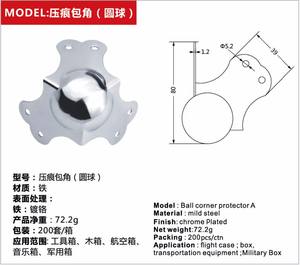 חלקי מארז טיסה מארז כלי חומרה מגן פינת כדור - Product Image 3
