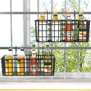 Panier de rangement suspendu moderne pour balcon de cuisine d'hôtel, avec design écologique pour montage sur rebord de fenêtre et garde-corps - Product Image 1