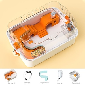 Villa surdimensionnée Golden Bear <span class=keywords><strong>Hamster</strong></span> <span class=keywords><strong>Cage</strong></span> en plastique solide motif verre <span class=keywords><strong>jouet</strong></span> et fournitures paquet pour Guinée <span class=keywords><strong>Hamster</strong></span> <span class=keywords><strong>Cage</strong></span> - Product Image 6