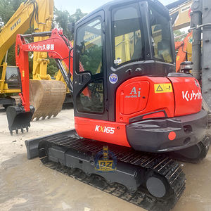 Kubota Gebruikte Kx165 Eenvoudig Onderhoud <span class=keywords><strong>Red</strong></span> Crawler Kx 165 <span class=keywords><strong>Digger</strong></span> 5,5ton 6Ton 5.5 6 T Graafmachine Voor Fundering Graven - Product Image 3