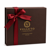 Caja de Regalo Magnética Personalizada para Chocolates, Empaque de Cartón Apto para Alimentos con Cinta para Regalos Festivos y de Temporada