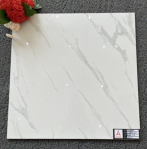 Carreaux de sol en marbre blanc Calacatta de Foshan, <span class=keywords><strong>prix</strong></span> bas au mètre carré, matériaux de construction, carrelage pour salon - Product Image 4