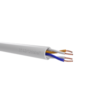Câble Ethernet Cat5e U UTP en cuivre PVC 2x2x0.52mm, câble LAN d'intérieur basse tension pour la transmission de données réseau de bureau