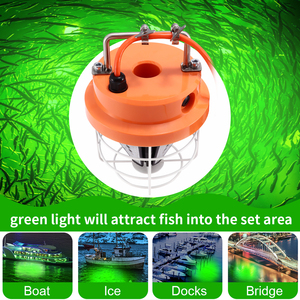 ไฟล่อปลาแบบกันน้ำมาตรฐาน EU 200W สำหรับตกปลา IP68 ไฟ LED สีเขียว สำหรับล่อปลาแซลมอนขนาดใหญ่ - Product Image 1