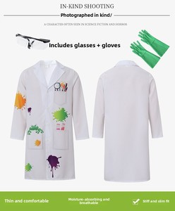 Costume da Scienziato Pazzo per Halloween per Bambini, Abito da Festa in Maschera con Mantello per Carnevale e Festival del Pazzo - Product Image 5