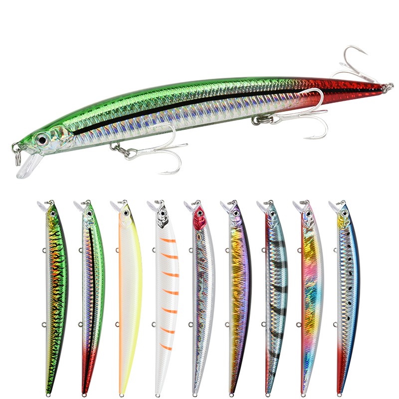 For SPRINT 145S Sinking Minnow 145mm22g ABS Printed Longcast Bottom Bait  Fishing Lure