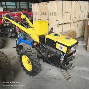 Tractor de Arrastre Manual Diésel con Múltiples Implementos Opcionales para Uso en Jardines y Campos de Cultivo - Product Image 5