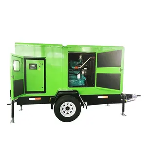 Trailer type power station 50kw weichai movable diesel generator set factory price rainproof type