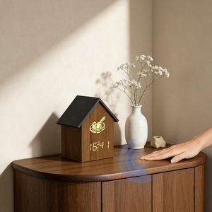 Horloge à <span class=keywords><strong>coucou</strong></span> numérique LED moderne avec sonnerie horaire, affichage à motif nature morte, alimentée par piles, pour salon <span class=keywords><strong>et</strong></span> cuisine - Product Image 2