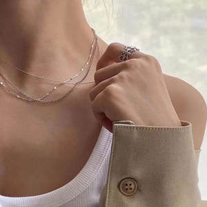 स्टॉक ज्वेलरी थोक चेन में रिन्टिन एससी, महिलाओं 925 पुरुषों के लिए सोने की असली पतली चेन - Product Image 3