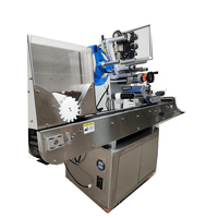 Applicateur automatique d'étiquettes à surface plane 180bph Machine d'étiquetage de flacons de bouteilles à dessus horizontal