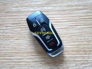 Araba anahtarı aksesuarları toptan 5 düğme akıllı uzaktan anahtar W/bagaj kapağı 2 yollu (902 Mhz/ID49 çip) Ford F-150 M3N-A2C31243300 için - Product Image 4