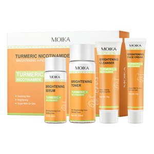 Juego de cuidado de la piel de cúrcuma Moika, antiacné, manchas oscuras, blanqueamiento, Etiqueta Privada, jabón, suero, crema exfoliante, lavado <span class=keywords><strong>Facial</strong></span>, juego de cuidado de la piel - Product Image 6