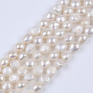 Perlas de Agua Dulce Barrocas de Color Morado Claro, 11-12 mm, Fuerte Brillo, Naturales, para Manualidades, Cuentas Sueltas, Color Blanco, Accesorios de Joyería - Product Image 2