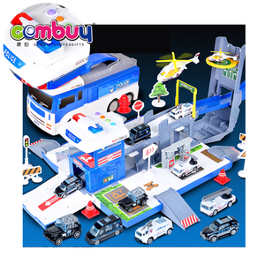 Simulation scène boîte de <span class=keywords><strong>rangement</strong></span> éclairage musique enfants parking <span class=keywords><strong>garage</strong></span> lot jouets avec <span class=keywords><strong>voiture</strong></span> en alliage - Product Image 1
