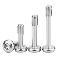 Vis Torx à six lobes en acier inoxydable 304, tige réduite, tête ronde, pour panneaux de couvercles d'accès d'équipement