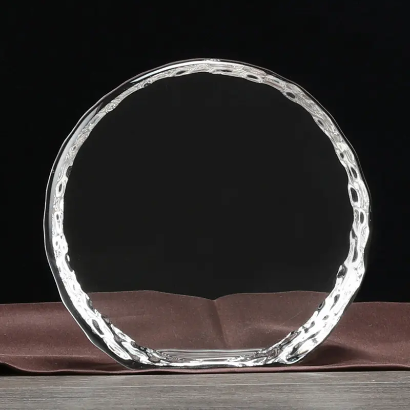 JY Pujiang Factory Supply Kunden spezifische Crystal Love Blank Eisberg Glas block Schnitz verzierung Souvenir Geschenk