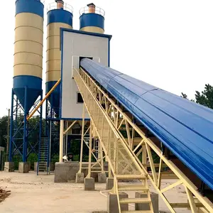 China Factory Manufacturer HZS180 180 M3/h Concrete Batching Plant Production Line With 4 Units Aggregate Storage Hopper