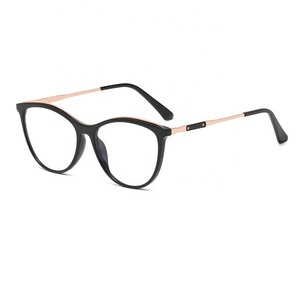 Compre 1 Obtenga 1 ojo de gato TR90 603 vuelos gafas en línea personalización astigmatismo 0 ~ 200 anteojos ópticos - Product Image 3