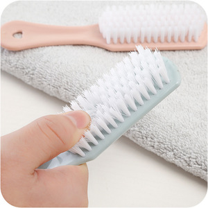 <b>Shoe</b> Brush Plastic <b>Soft</b> Bristle 3 Pieces For Cleaning <b>Shoes</b> Laundry Brush With Hang Hole - Product Image 4