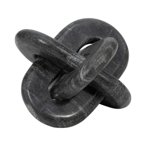 Scultura a nodo in marmo per l'arredamento del soggiorno, decorazione da tavolo per bagno, ufficio, mensola, ingresso, consolle. - Product Image 1
