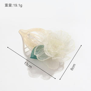 Épingle à cheveux fleur de <span class=keywords><strong>camélia</strong></span> femme été élégante coiffure épingle à cheveux avec épingle à cheveux à l'arrière de <span class=keywords><strong>la</strong></span> tête pince à cheveux - Product Image 2