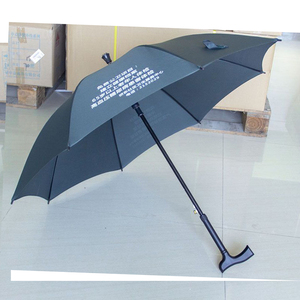 Bastones <span class=keywords><strong>de</strong></span> Caminar Resistentes al Viento, Bastón con Paraguas, Regalo para Abuelo y Abuela, Bastón <span class=keywords><strong>de</strong></span> Senderismo con Paraguas y Logotipo Impreso - Product Image 3