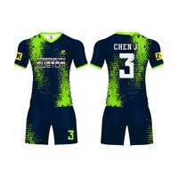 Jersey de fútbol transpirable de secado rápido para hombres, ropa profesional personalizada, diseño barato, uniforme de fútbol de alta calidad