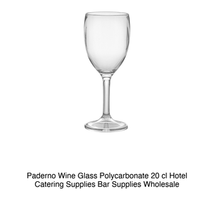 Paderno <b>Wine</b> Glass Polycarbonate 20 cl Hotel Catering Supplies Bar Supplies Wholesale - Product Image 2