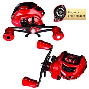 Carrete metálico <span class=keywords><strong>de</strong></span> alta calidad para caña <span class=keywords><strong>de</strong></span> pescar, accesorio para caña <span class=keywords><strong>de</strong></span> pescar, con brazo basculante, con señuelo, gota <span class=keywords><strong>de</strong></span> agua - Product Image 1