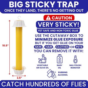 4pk Super Sticky Fly <span class=keywords><strong>Stick</strong></span> Trap No tóxico Interior/Exterior Hogar Insecto Flying Bug Catcher Tiras de cinta de papel para mosquitos Todos los insectos - Product Image 4
