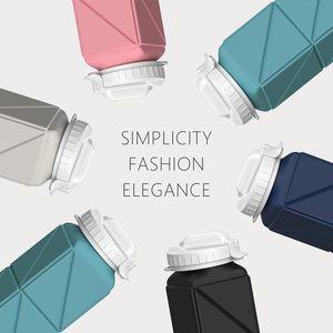Bouteilles d'eau pliables en silicone étanches sans BPA pour les voyages, la salle de sport, le camping et la randonnée - Product Image 3
