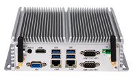 Mini-ordinateur industriel GW100 sans ventilateur à faible consommation d'énergie avec processeur Intel Core, large gamme, alimentation CC, en stock, garantie 1 an