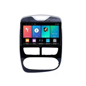Stereo Otomatis Navigasi GPS Android, Pemutar Video Multimedia MP5 Radio Mobil 2din 2013 2014 2015 Inci untuk Renault Clio 10.1