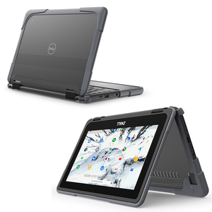 Étui de protection rigide personnalisé en TPU+<span class=keywords><strong>PC</strong></span> pour ordinateur portable Dell <span class=keywords><strong>Chrome</strong></span> <span class=keywords><strong>Book</strong></span> 11 11,6 pouces 3100 3110 avec trous de refroidissement, housse antichoc - Product Image 4