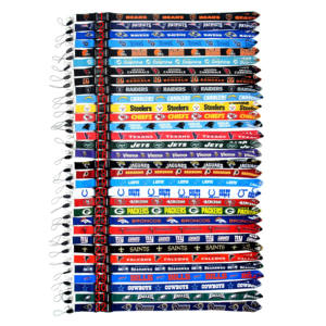 Горячая распродажа: Спортивные длинные ланъярды из полиэстера для 32 команд НФЛ и футбольных клубов, производство [Название производителя] - Product Image 1