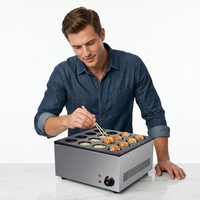 Machine à gaufres et snacks électrique professionnelle en acier inoxydable 16 empreintes antiadhésive avec fonction de cuisson de gâteaux aux haricots rouges pour boulangerie et pâtisserie