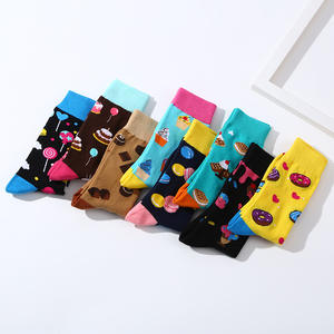 Nuevos productos Coloridos calcetines de algodón Crew Postre Patrones temáticos Macarons Chocolate Biscuit Candy Cake <span class=keywords><strong>para</strong></span> Unisex - Product Image 3