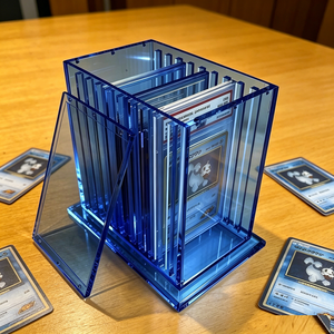 Présentoir en acrylique haut de gamme personnalisé à 10 compartiments pour cartes gradées, idéal pour la présentation de cartes TCG de luxe - Product Image 4