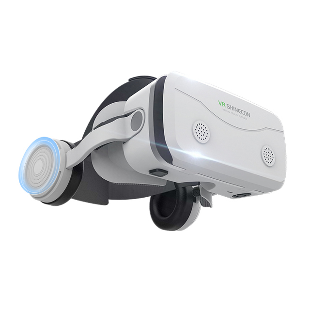 VR Glasses 3D VR Headset with Remote Control and Headphone Play Game and Watching Movie with First Person Perspective