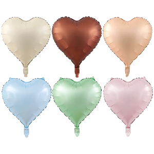 Ballons en aluminium auto-gonflants de 18 pouces en forme de cœur, ballons à l'hélium pour fête, festival, Saint-Valentin, anniversaire de petite amie, décoration - Product Image 1