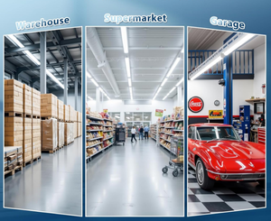 Led tuyến tính dải ánh sáng 2ft 4ft 8ft tự động Color Rendering Index ra cho kho văn phòng siêu thị khách sạn sử dụng ETL chứng nhận - Product Image 6