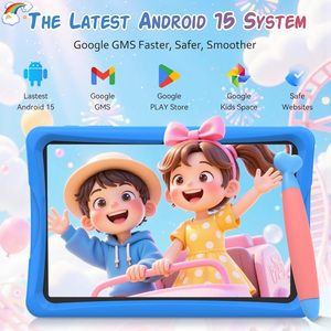 Tablette pour enfants TABWEE 10,2 pouces Android 15 2-en-1 avec étui, stylet, 128 Mo de RAM, 64 Go de ROM, contrôle <span class=keywords><strong>parental</strong></span>, <span class=keywords><strong>logiciel</strong></span> pour enfants, HD 800x480 - Product Image 2
